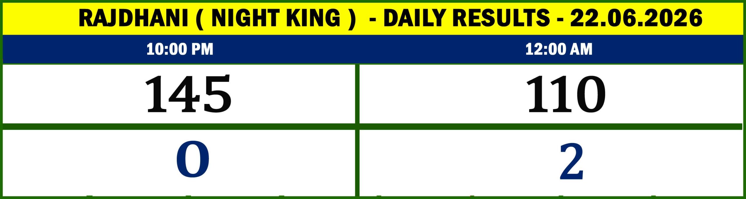 NIGHT KING - RESULTS- 22.06.26-01