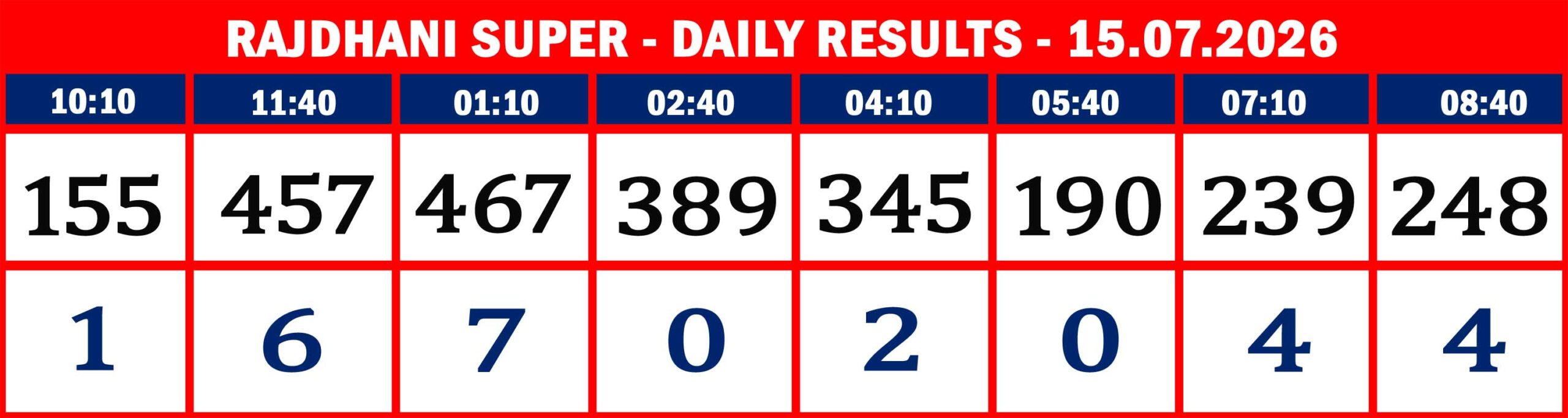 RAJDHANI RESULTS-15.07.26-08