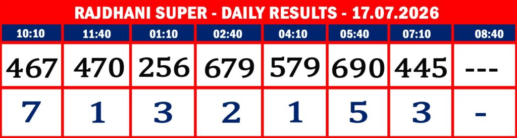 RAJDHANI RESULTS-17.07.26-07