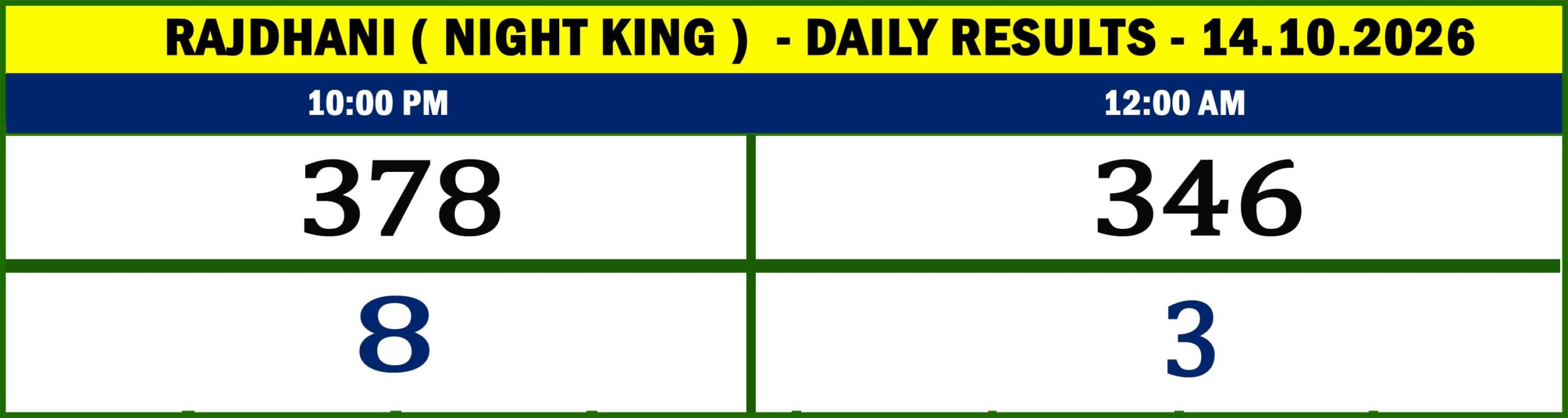 NIGHT KING - RESULTS10-46